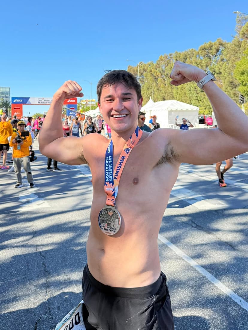 John Summit finishing the LA Marathon — 3:30:12