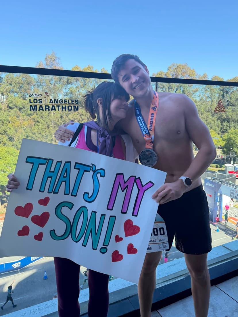 John Summit with his mom — THAT'S MY SON!