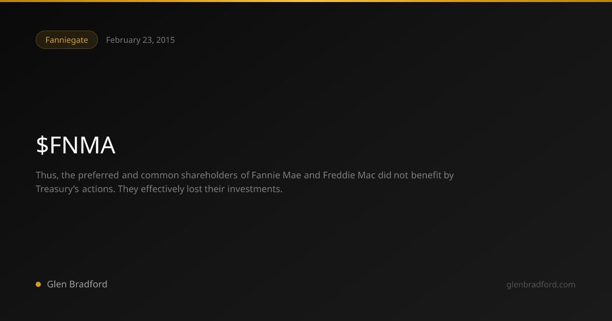 $FNMA | Glen Bradford