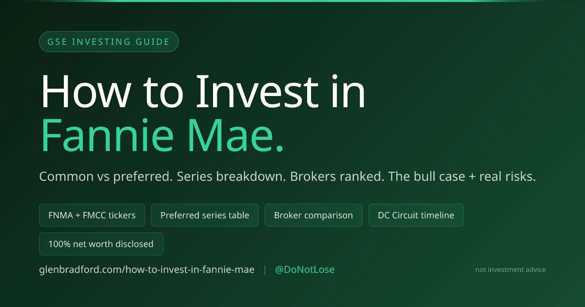 How to Invest in Fannie Mae (FNMA) in 2026 — Common & Preferred Stock ...